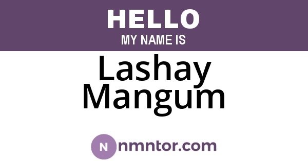 Lashay Mangum
