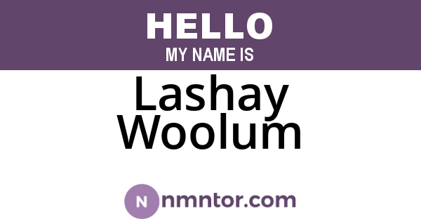 Lashay Woolum