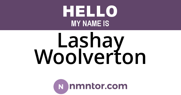 Lashay Woolverton