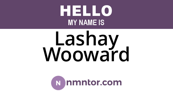 Lashay Wooward