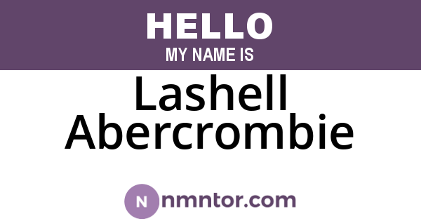 Lashell Abercrombie