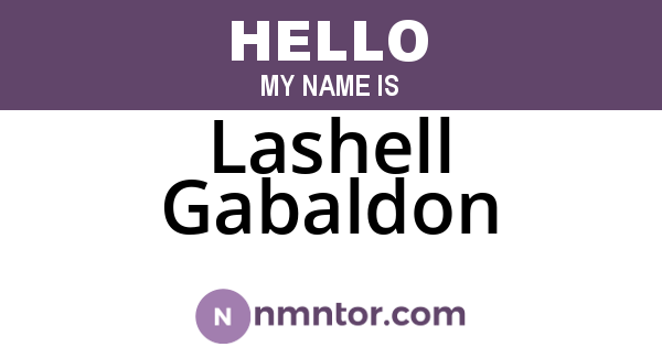 Lashell Gabaldon
