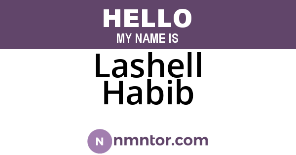 Lashell Habib