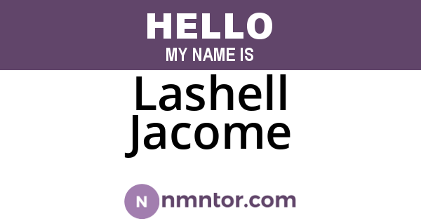 Lashell Jacome