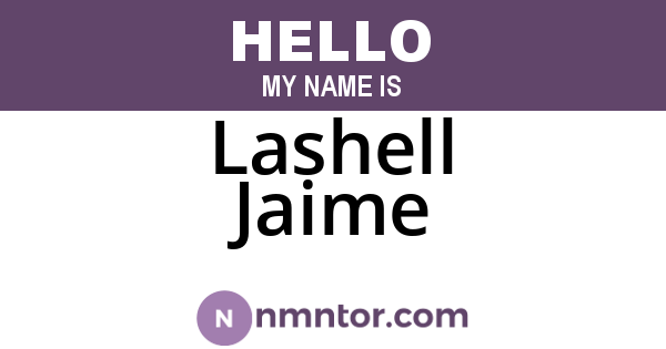Lashell Jaime