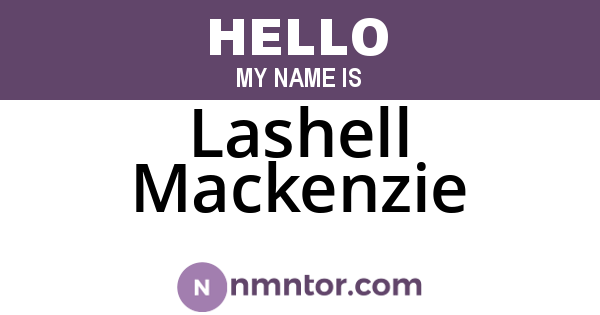Lashell Mackenzie