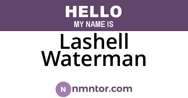 Lashell Waterman