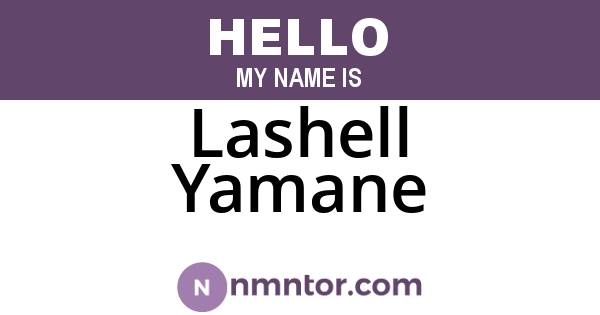 Lashell Yamane