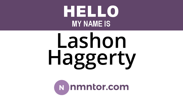 Lashon Haggerty