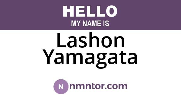 Lashon Yamagata