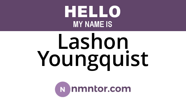 Lashon Youngquist
