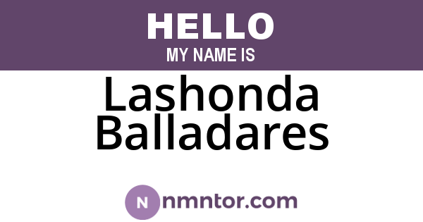 Lashonda Balladares