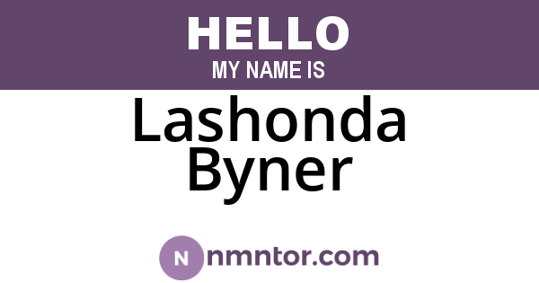 Lashonda Byner