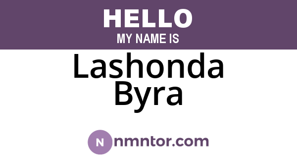 Lashonda Byra