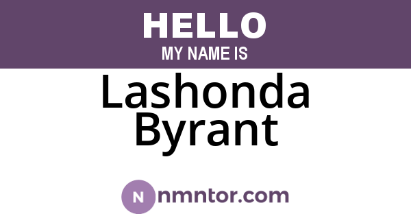 Lashonda Byrant