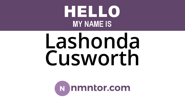 Lashonda Cusworth