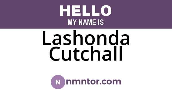 Lashonda Cutchall