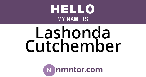 Lashonda Cutchember
