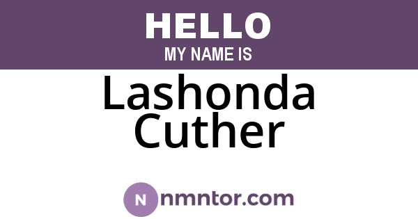 Lashonda Cuther