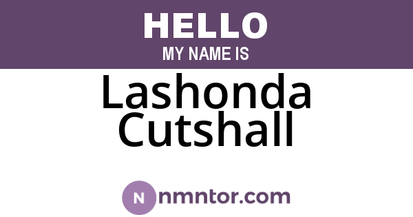 Lashonda Cutshall