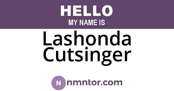 Lashonda Cutsinger