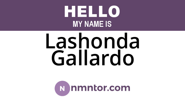 Lashonda Gallardo