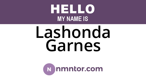 Lashonda Garnes