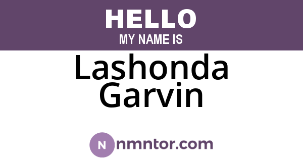 Lashonda Garvin