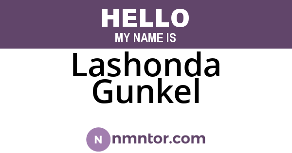 Lashonda Gunkel