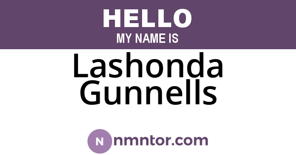 Lashonda Gunnells