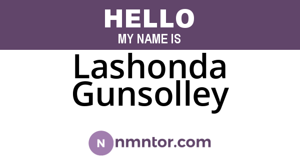 Lashonda Gunsolley