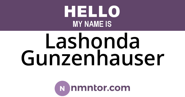 Lashonda Gunzenhauser