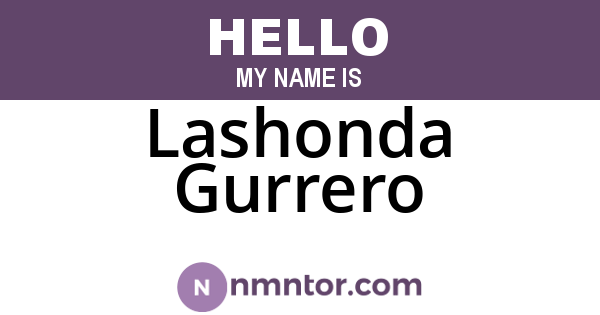 Lashonda Gurrero