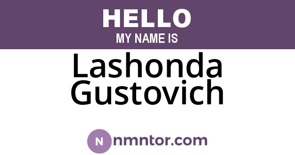 Lashonda Gustovich
