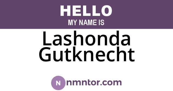 Lashonda Gutknecht