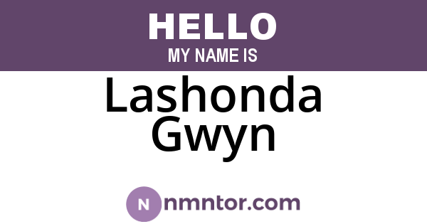 Lashonda Gwyn