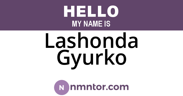 Lashonda Gyurko