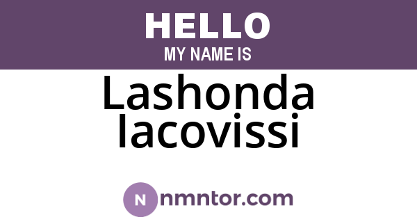 Lashonda Iacovissi