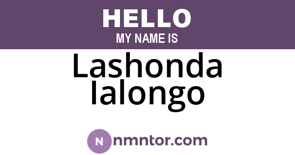 Lashonda Ialongo
