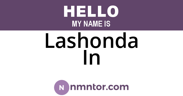Lashonda In