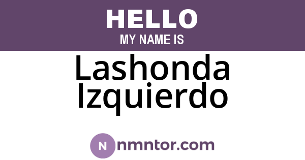 Lashonda Izquierdo