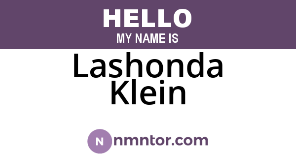 Lashonda Klein