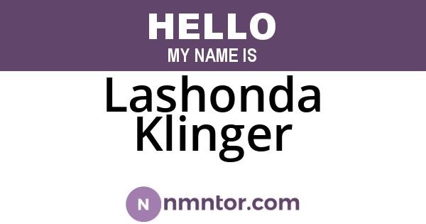Lashonda Klinger