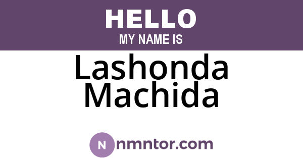 Lashonda Machida