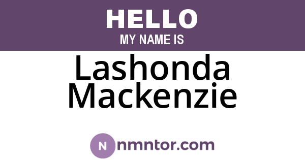Lashonda Mackenzie