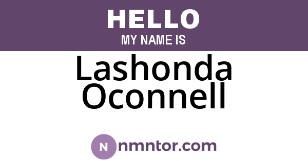 Lashonda Oconnell