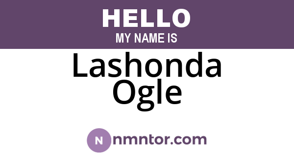 Lashonda Ogle