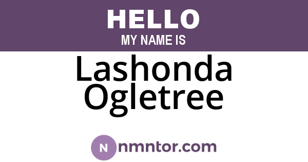 Lashonda Ogletree