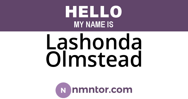 Lashonda Olmstead