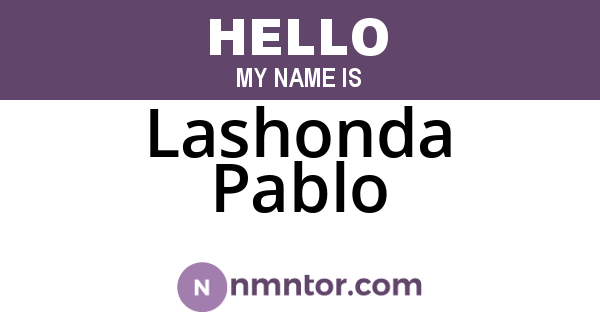Lashonda Pablo